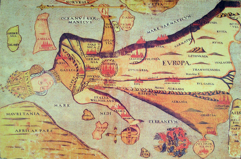 Illustration for article titled 21 Bizarre Maps That Depict Nations As Animals, People, and Monsters